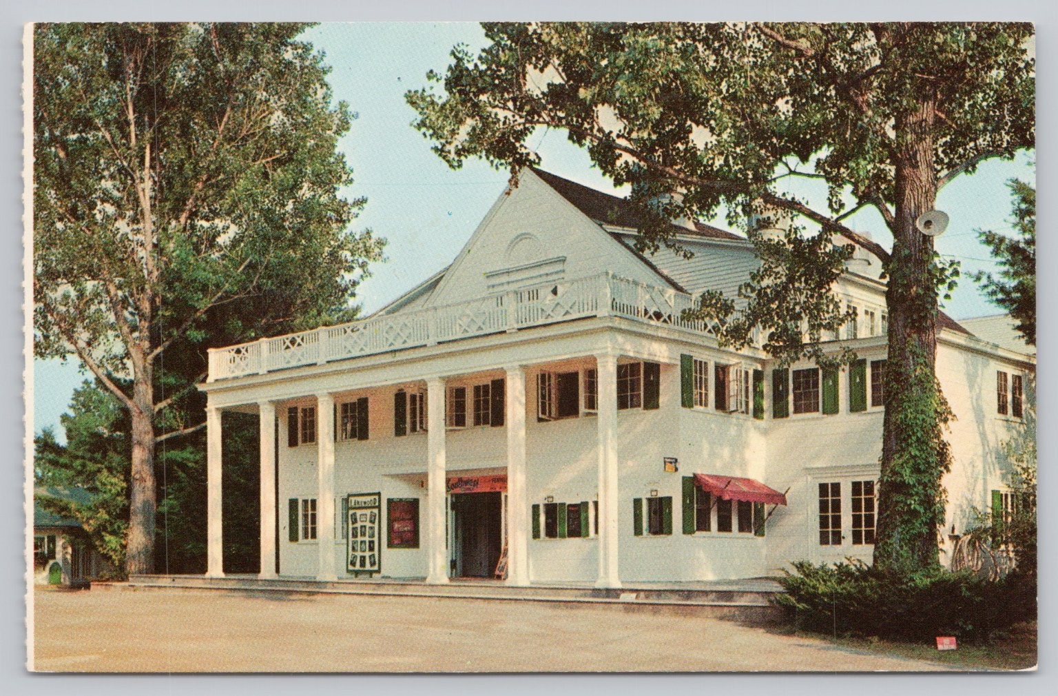 Lakewood Theatre Skowhegan Maine Postcard - Classic Mid-Century Chrome View