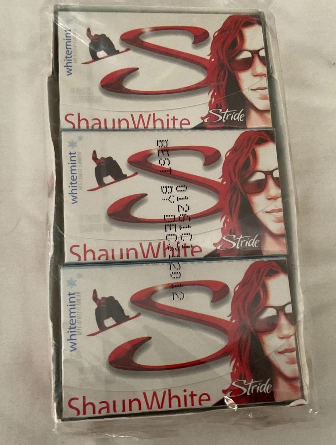 Shaun white Gum Lot Of 9 Stride White Mint - Sealed In Box Olympian Snowboarder
