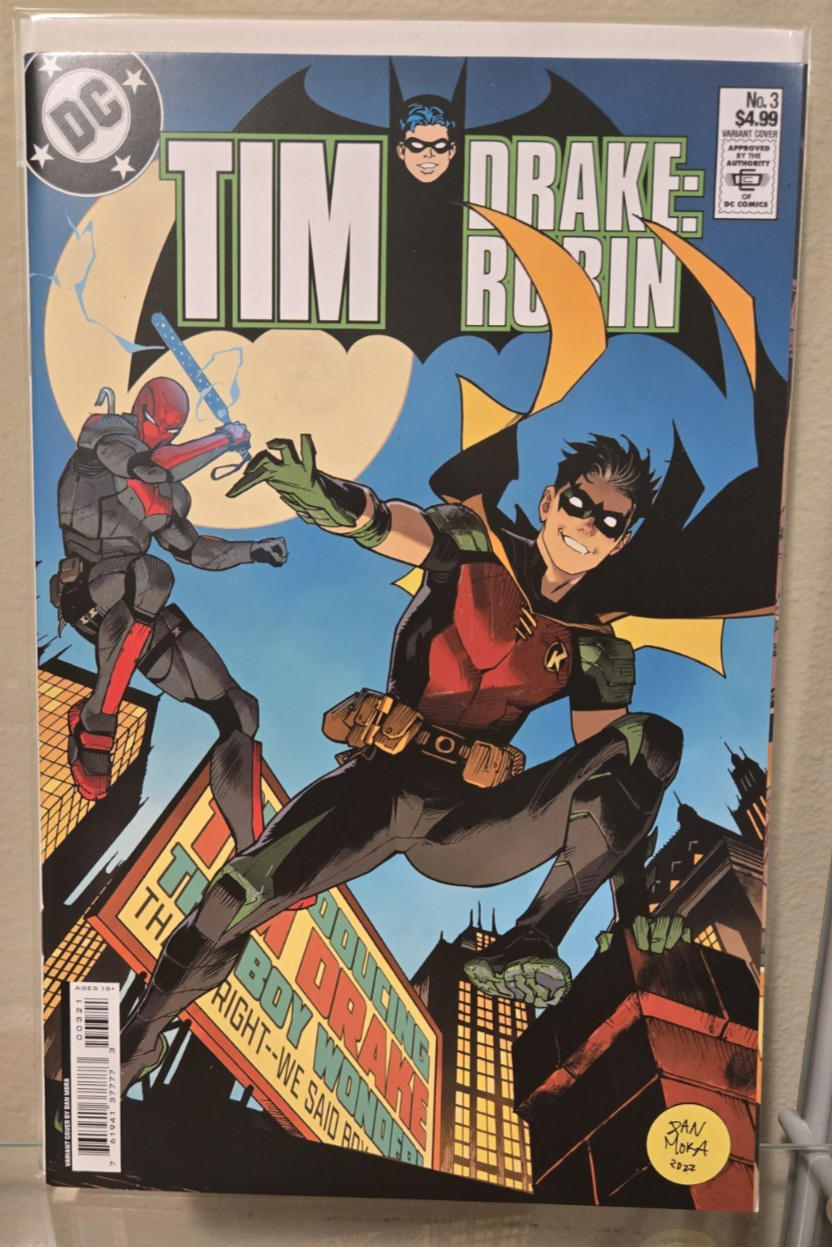 DC Comics Tim Drake: Robin #3 Dan Mora Card Stock Variant Cover B Red Hood