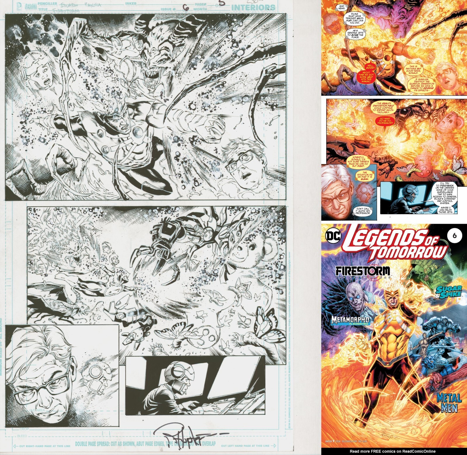 Gerry Conway Firestorm Legends of Tomorrow #6 Page #5 Original Art / DC Comics Gerry Conway Firestorm Legends of Tomorrow #6 Page #5 Original Art / DC Comics