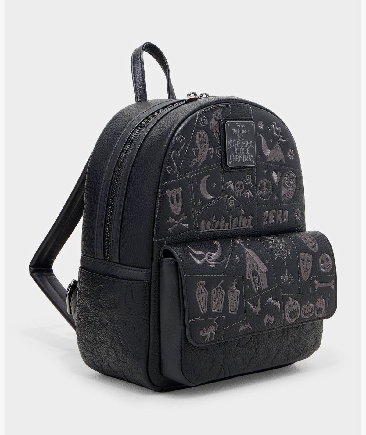 Loungefly Disney The Nightmare Before Christmas Zero Mini Backpack Black Gray