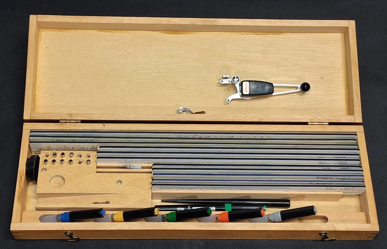 Vintage Charvoz / Unitech Lettering Set Architect Engineer Drafting Kit