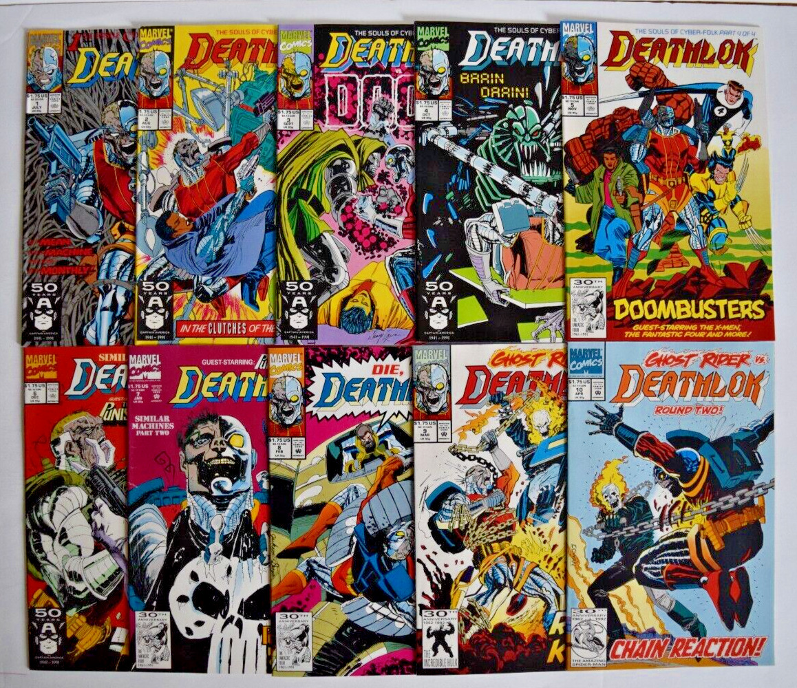 DEATHLOK (1991) 36 ISSUE COMPLETE SET #1-34, ANNUALS 1&2 MARVEL COMICS