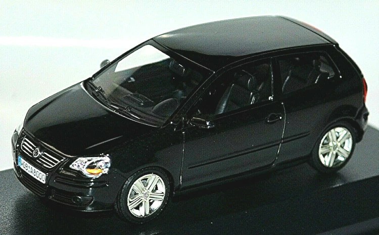 Minichamps 1/43 Volkswagen Polo 4 Facelift 2-Door 2005-09 Black Diecast Model Minichamps 1/43 Volkswagen Polo 4 Facelift 2-Door 2005-09 Black Diecast Model