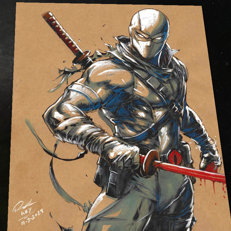 Storm Shadow G.I. Joe Art Print Signed 8.5x11 | Art by Keyeske Storm Shadow G.I. Joe Art Print Signed 8.5x11 | Art by Keyeske