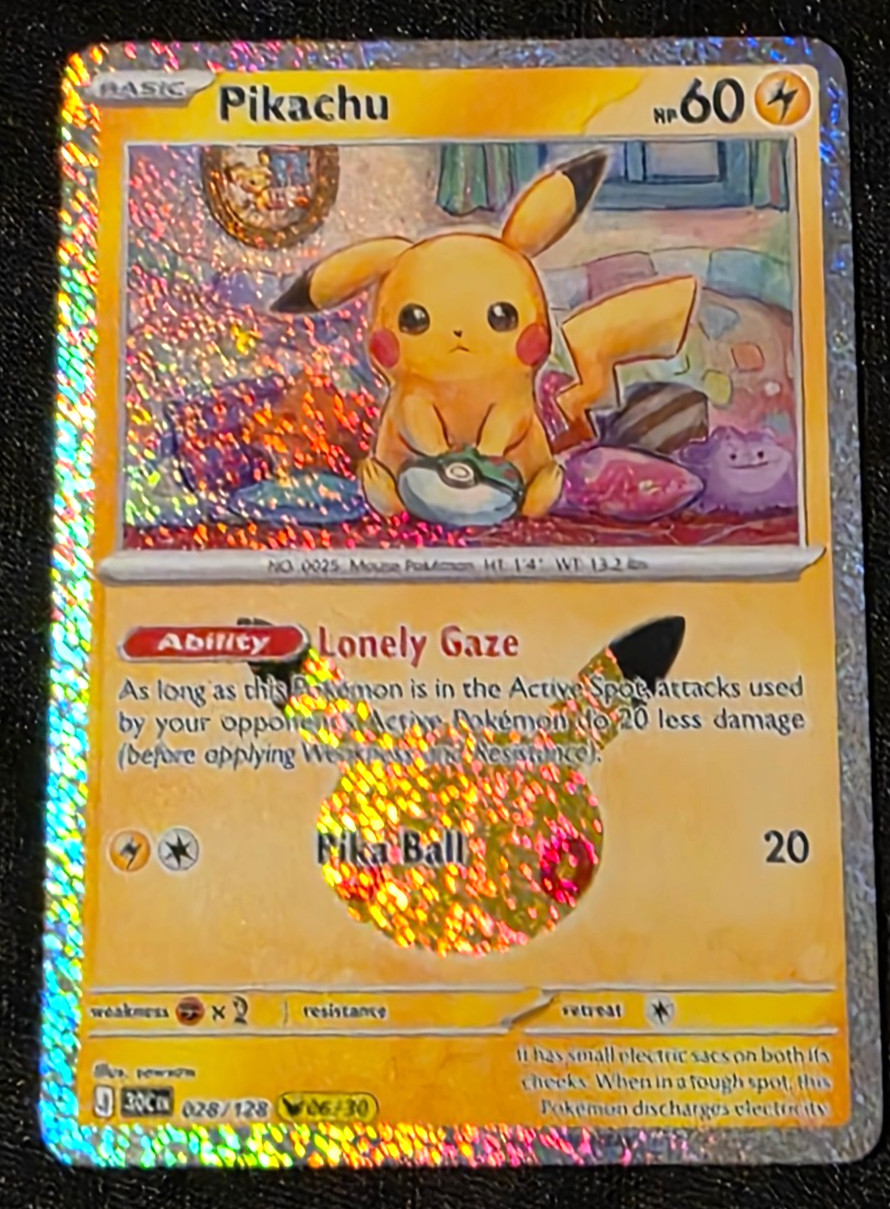 Pikachu 028/128 [06/30] | Subset Holo Card | ME 30th Celebration Set Pokémon TCG
