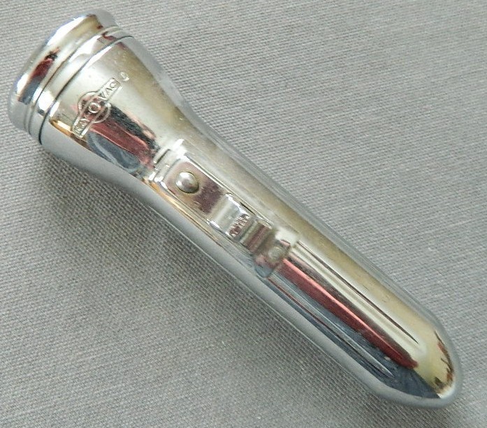 Vintage RAY-O-VAC Bullet Torpedo Flashlight Silver- 1930s Vintage RAY-O-VAC Bullet Torpedo Flashlight Silver- 1930s