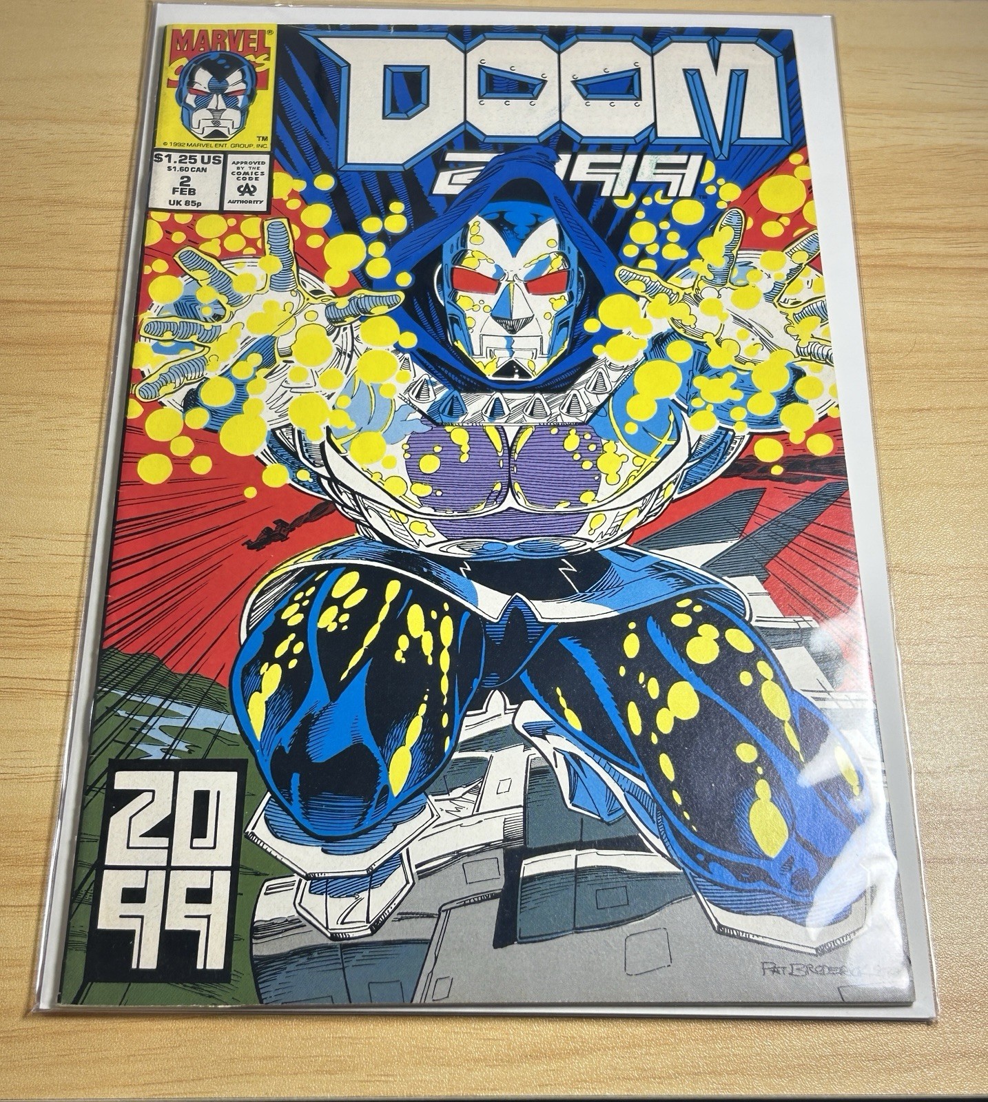 Doom 2099 #2 Marvel Comics 1993 Pat Broderick Cover Cyberpunk VF/NM