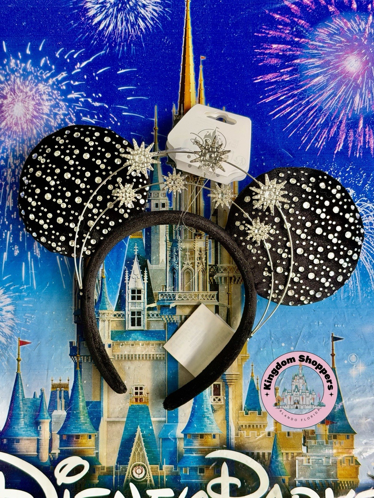 2026 Disney Parks Stars & Rhinestone Celestial Jeweled Minnie Ears Headband New 2026 Disney Parks Stars & Rhinestone Celestial Jeweled Minnie Ears Headband New