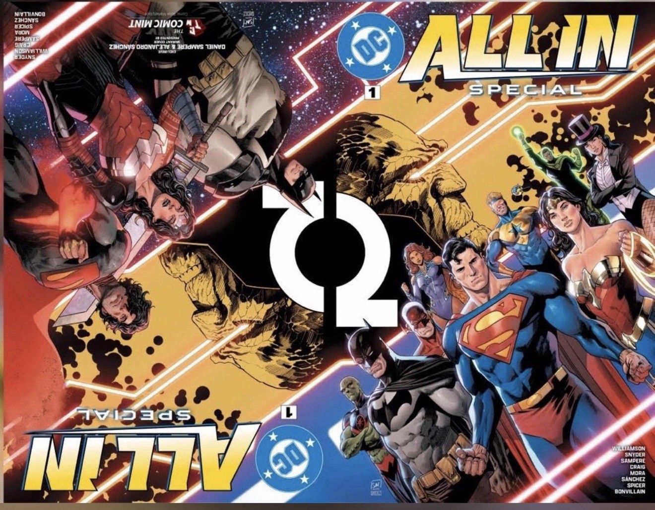 DC All In Special #1 Alpha Cover Gold Foil Wraparound Secret Drop 2026 NYCC