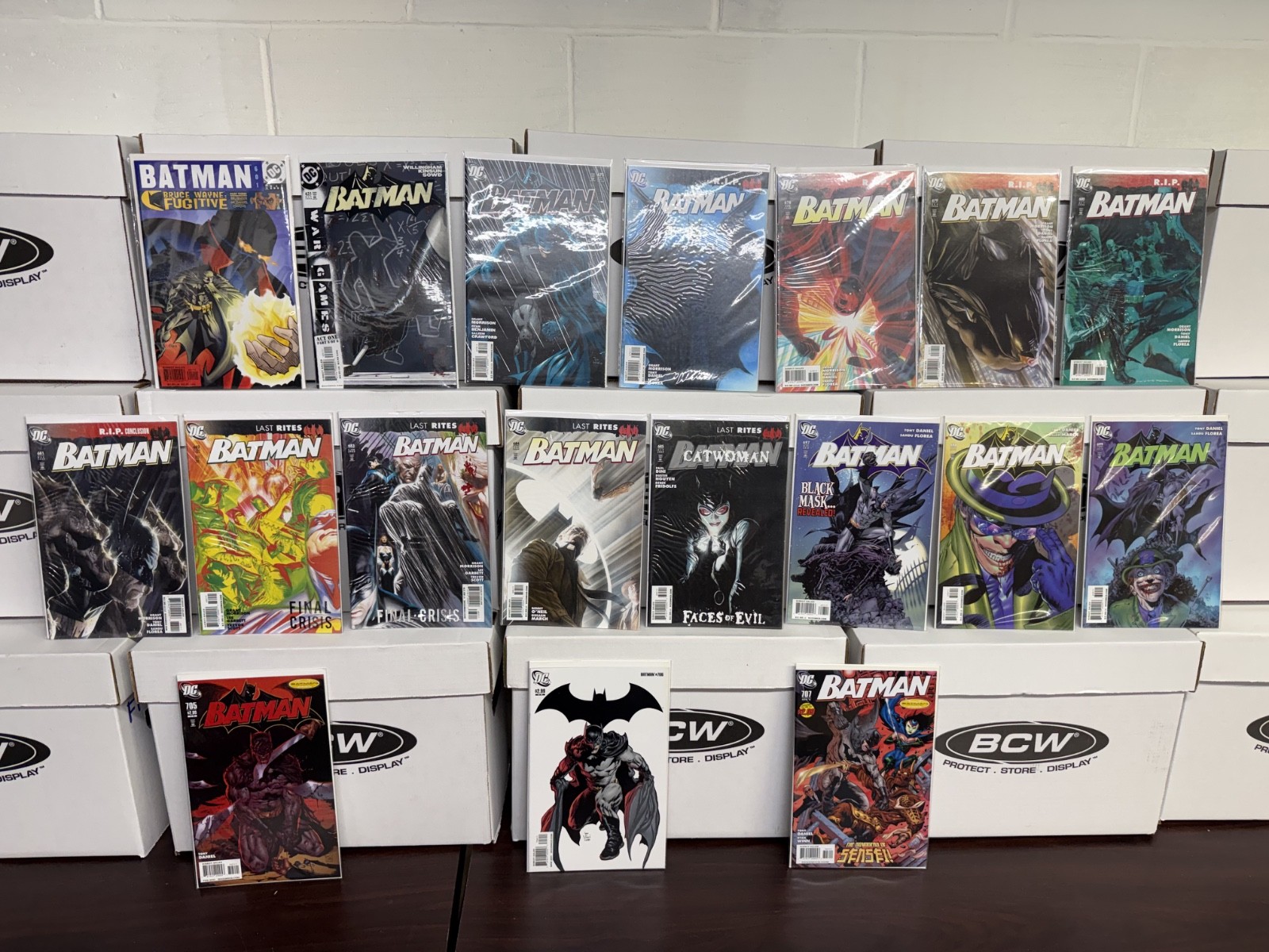 Lot 18 Batman RIP Morrison 601 631 675 676 678 679 680 681 682 683 684 685 697+