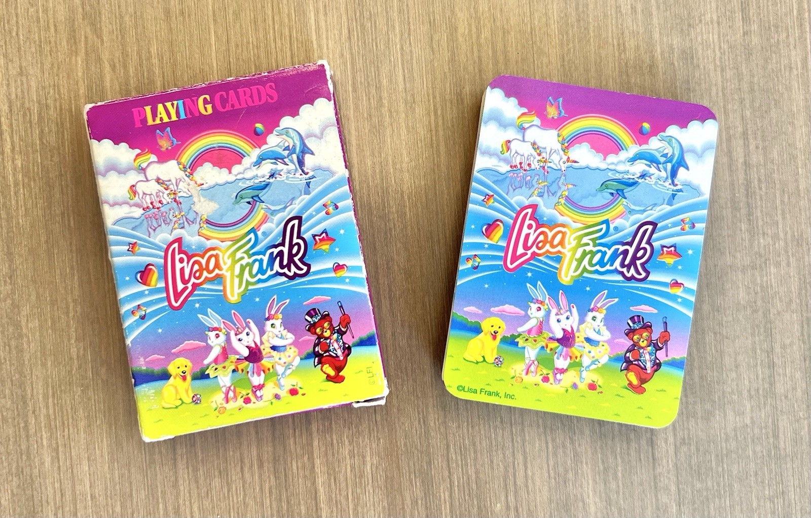 Vintage Lisa Frank Playing Cards Complete With Box & Both Jokers (C) Vintage Lisa Frank Playing Cards Complete With Box & Both Jokers (C)