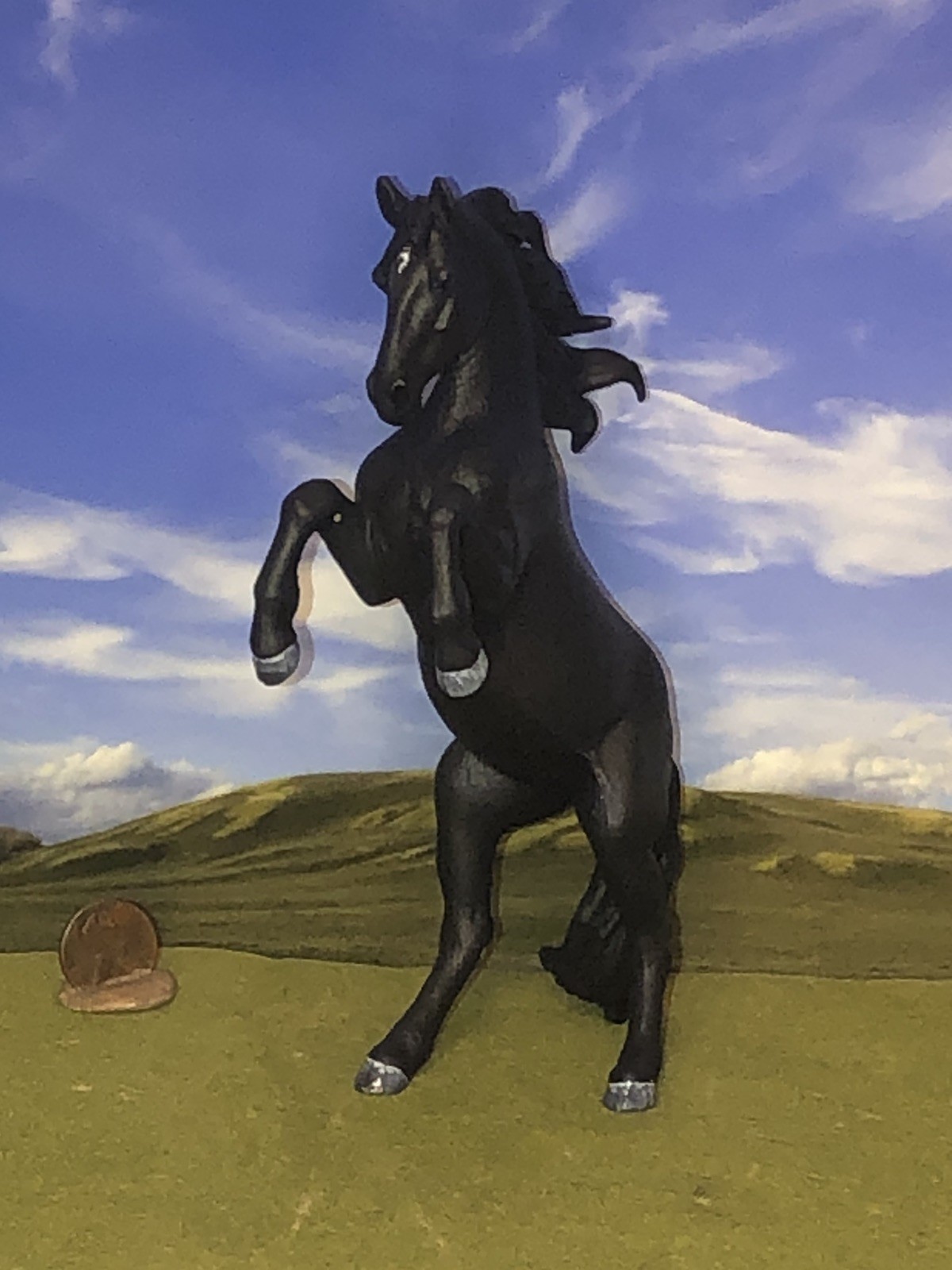 OOAK cm Custom Horse Breyer Collecta Warlander To A Young Friesian Mare *Wow* OOAK cm Custom Horse Breyer Collecta Warlander To A Young Friesian Mare *Wow*