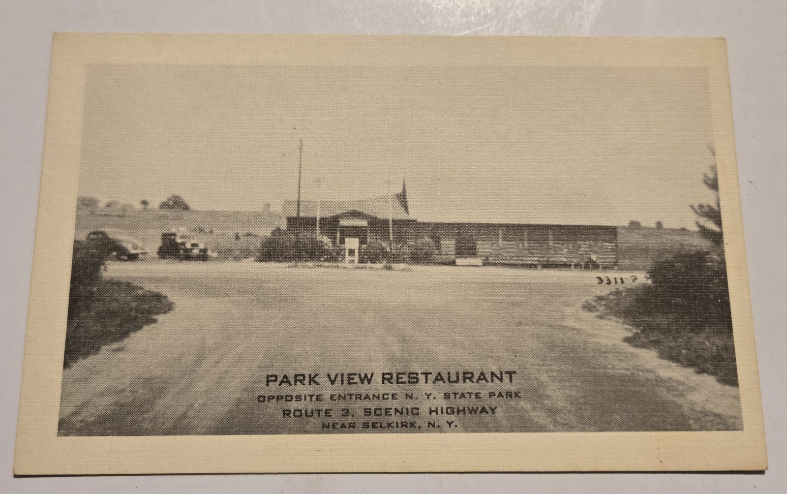 Park View Restaurant Near Selkirk N.Y. New York Vtg Unused Postcard XL8 Park View Restaurant Near Selkirk N.Y. New York Vtg Unused Postcard XL8