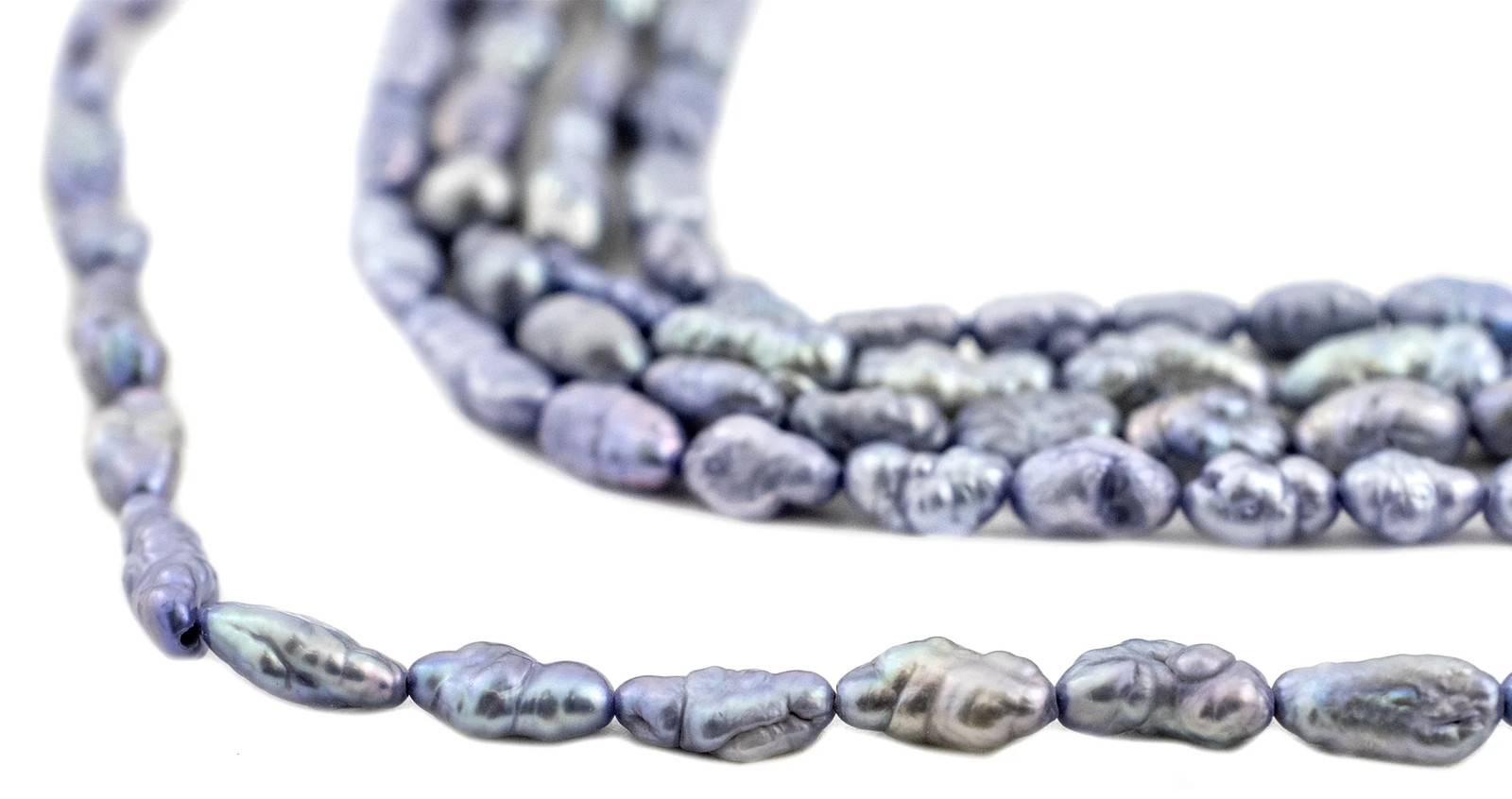 Iridescent Lavender Vintage Japanese Rice Pearl Beads 4mm Purple Oval Iridescent Lavender Vintage Japanese Rice Pearl Beads 4mm Purple Oval