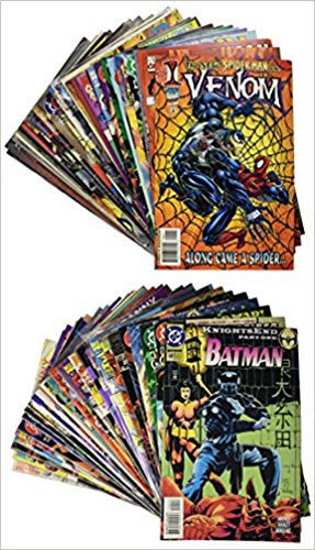 1 Box of 50 comics Marvel,DC,Independents NO duplication free Priority Shipping 