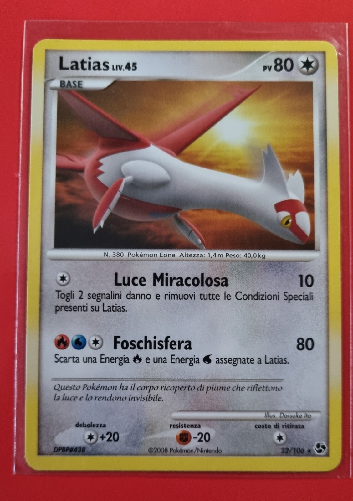 Latias LV. 45 - Great Encounters #22 - Italian - Rare Vintage Pokemon Card Latias LV. 45 - Great Encounters #22 - Italian - Rare Vintage Pokemon Card