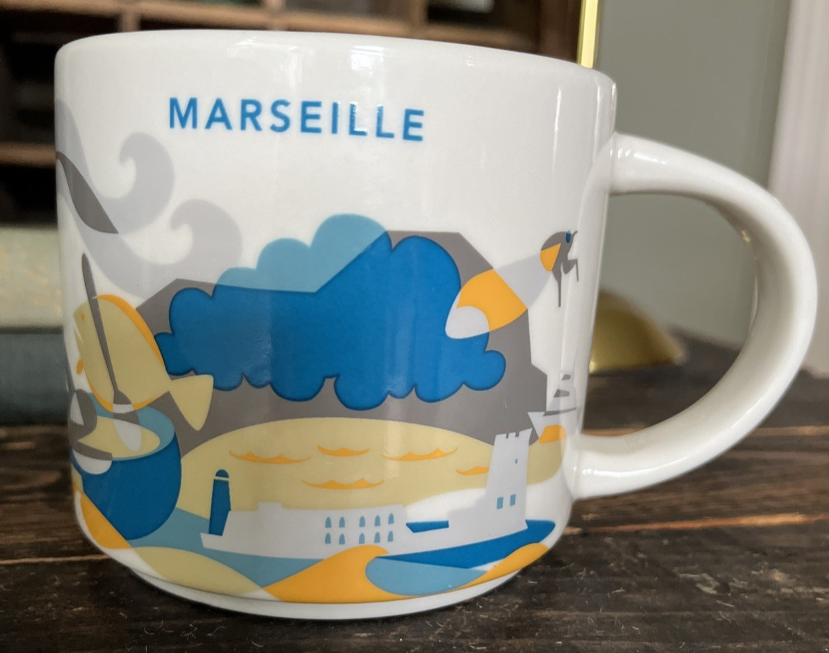 Starbucks Marseille France You Are Here Collection Coffee Mug Edition, 14oz 2022 Starbucks Marseille France You Are Here Collection Coffee Mug Edition, 14oz 2022