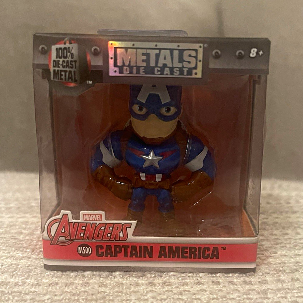 Jada Toys Metals Die Cast Captain America Marvel Avengers 100% Metal M500 Jada Toys Metals Die Cast Captain America Marvel Avengers 100% Metal M500