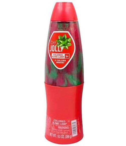 Be Jolly - Colored Slime Lamp - Red & Green - 9.5 oz - NEW