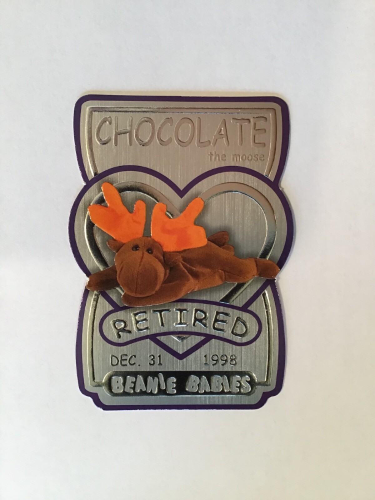 Ty Beanie Babies Series 3 Chocolate Silver Retired Card Ty Beanie Babies Series 3 Chocolate Silver Retired Card