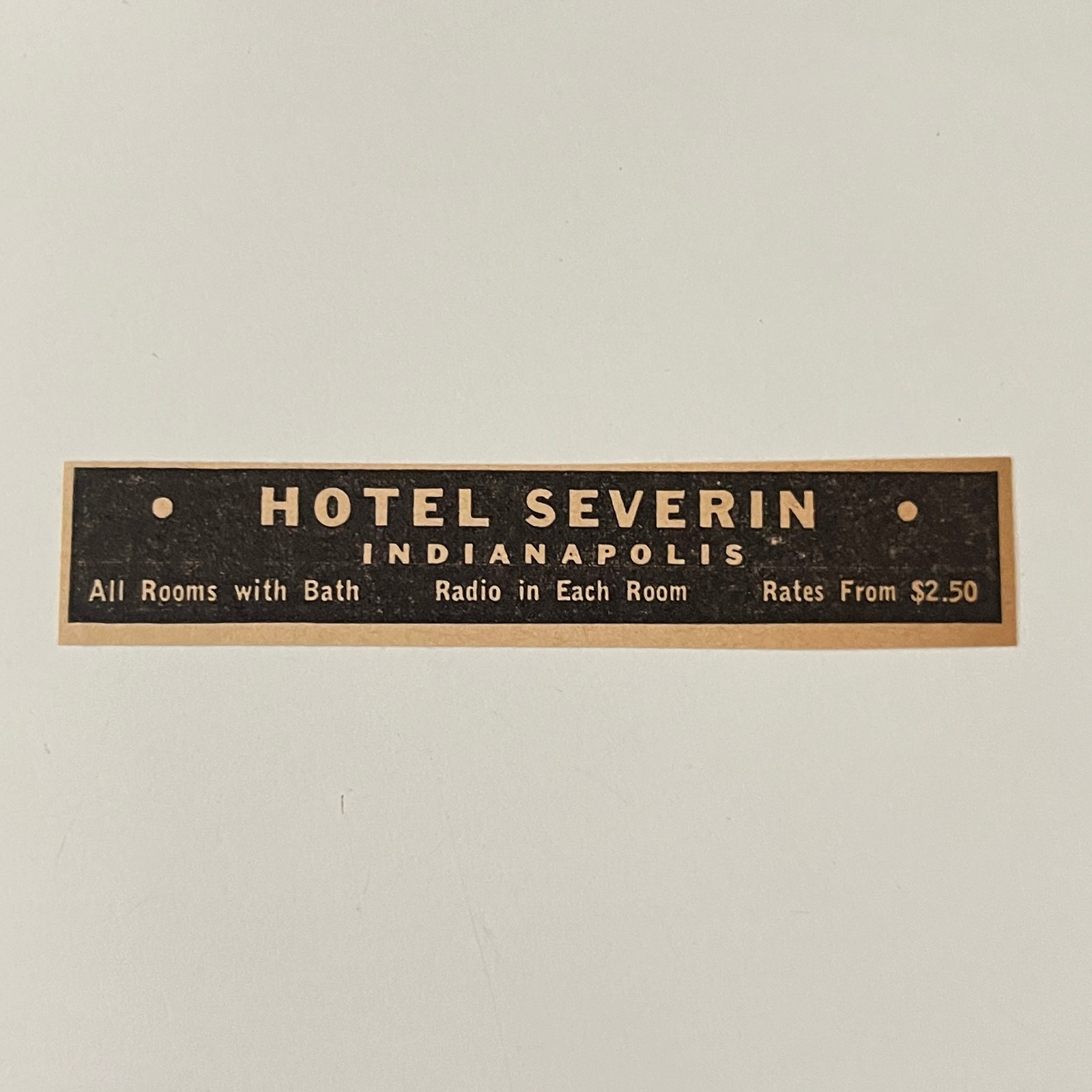 Hotel Severin Indianapolis All Rooms With Bath 1942 Ad SAK3-S52 Hotel Severin Indianapolis All Rooms With Bath 1942 Ad SAK3-S52