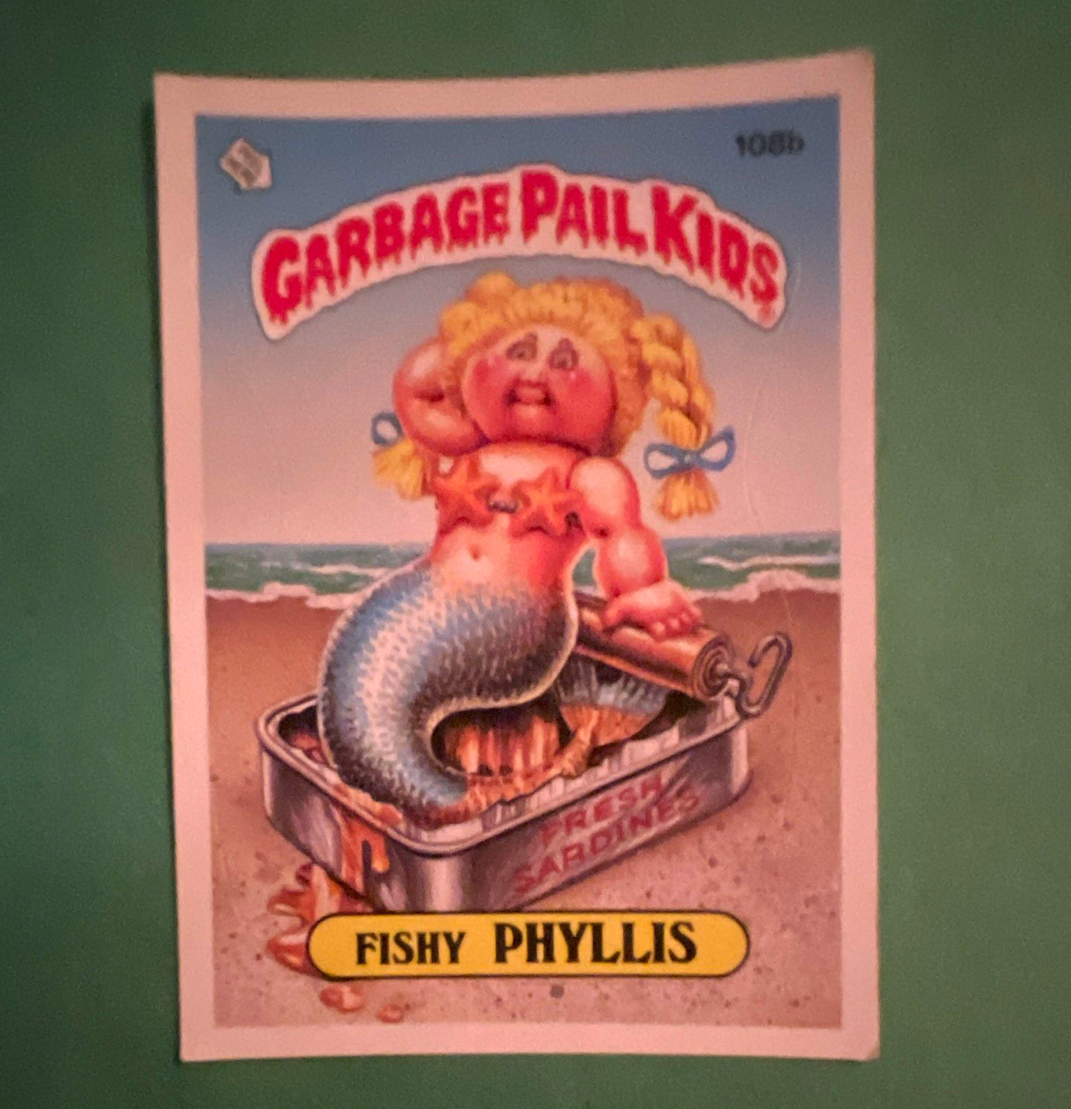 Topps Garbage Pail Kids 1986 Lot of 2: #108b Fishy Phyllis & Teacher's Pet Topps Garbage Pail Kids 1986 Lot of 2: #108b Fishy Phyllis & Teacher's Pet