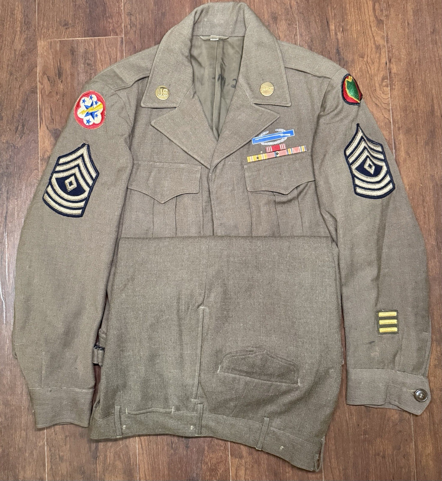 WWII US 24th Infantry Division Ike Jacket Uniform 
