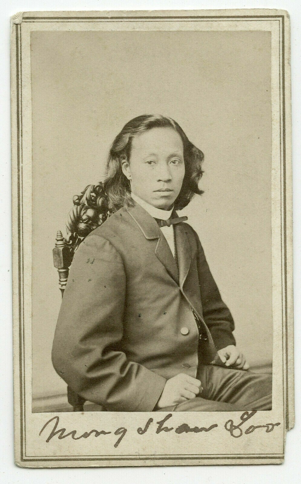 1st international Burmese Doctor USA signed 1860s RARE Maung Loo CDV autograph 1st international Burmese Doctor USA signed 1860s RARE Maung Loo CDV autograph