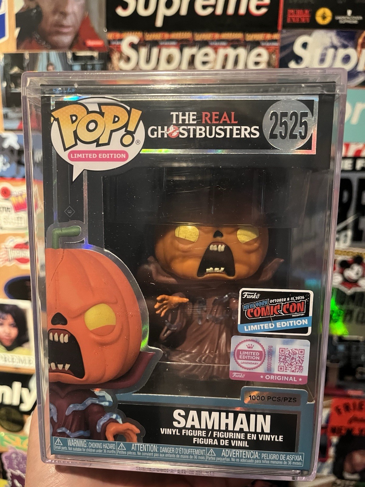 Funko Pop NYCC 2026 The Real Ghostbusters Samhain #2525 Official Sticker /1000 Funko Pop NYCC 2026 The Real Ghostbusters Samhain #2525 Official Sticker /1000
