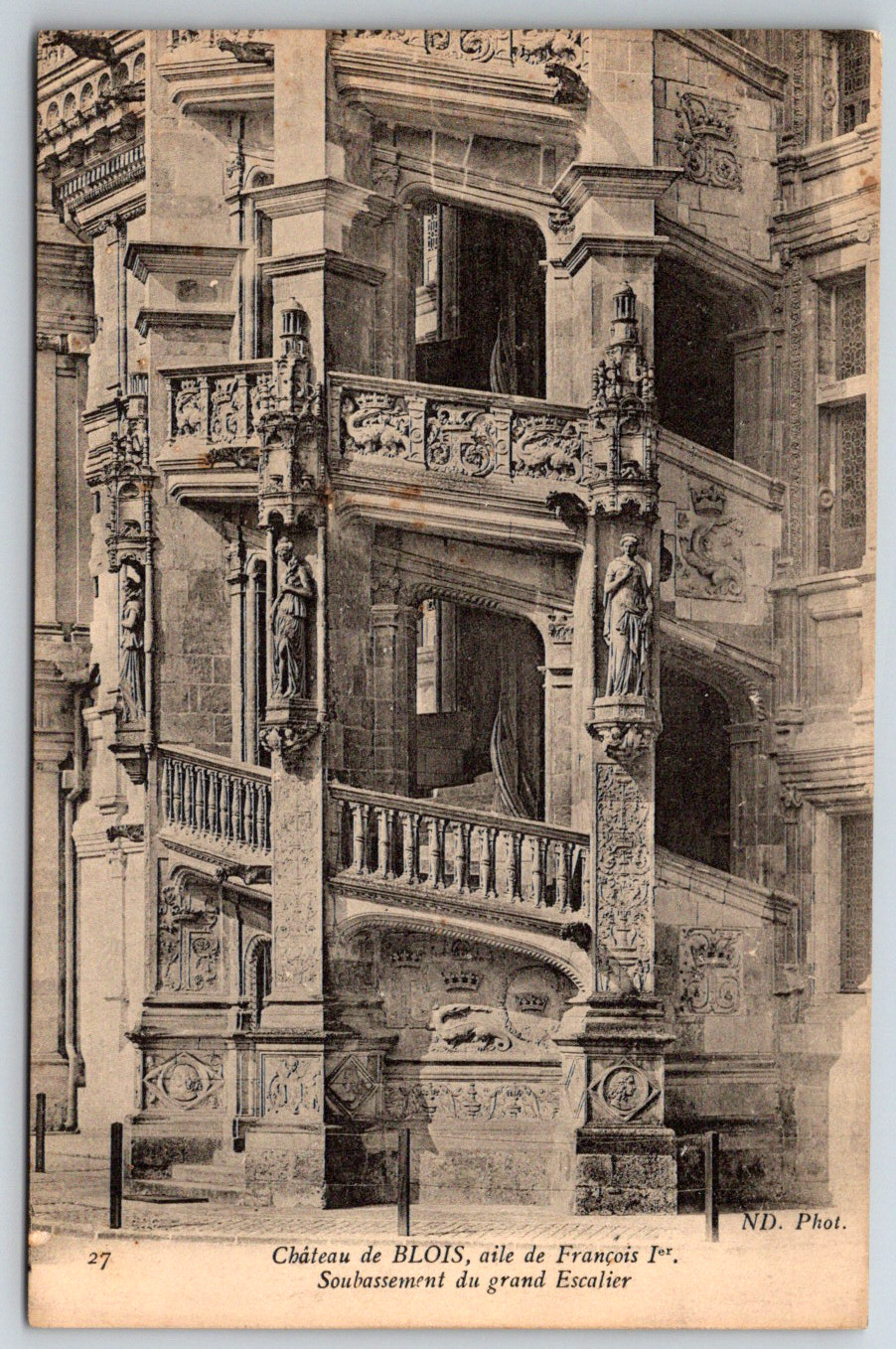 c1910s Chateau De Blois France Antique Postcard