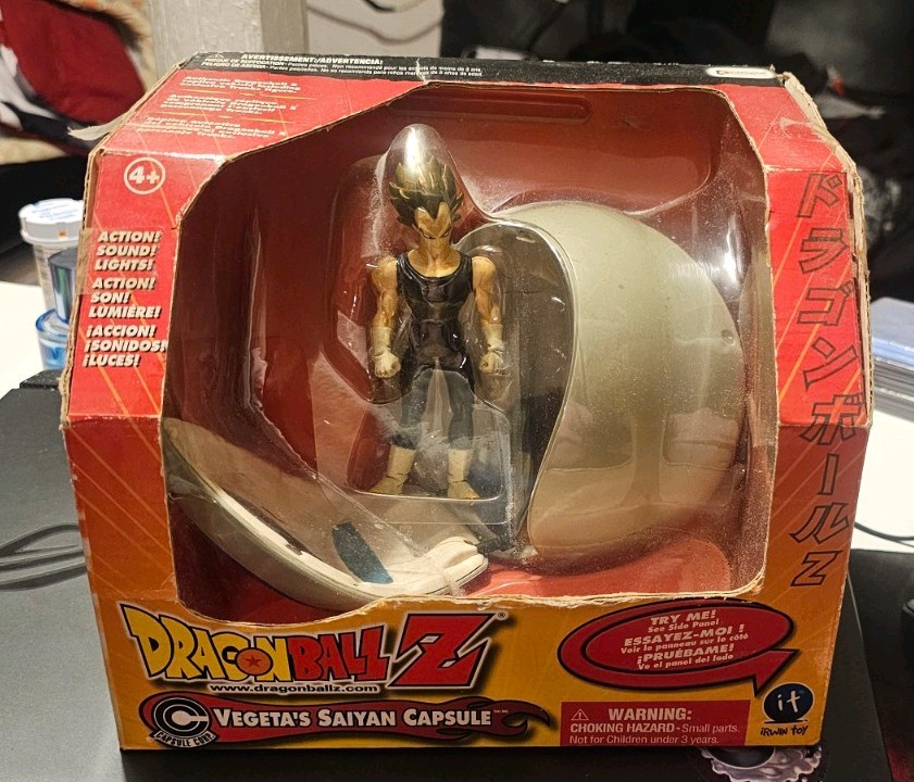 2001 FUNimation Jakks Pacific Dragonball Z Vegeta's Saiyan Capsule Sealed 2001 FUNimation Jakks Pacific Dragonball Z Vegeta's Saiyan Capsule Sealed