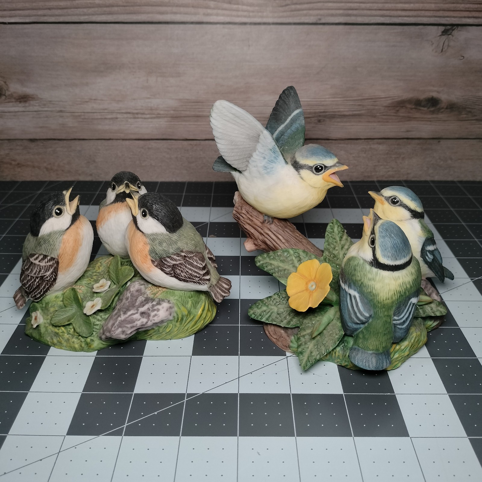 Vintage 1985 Franklin Mint Peter Barrett Conversation Porcelain Bird Figurine Vintage 1985 Franklin Mint Peter Barrett Conversation Porcelain Bird Figurine