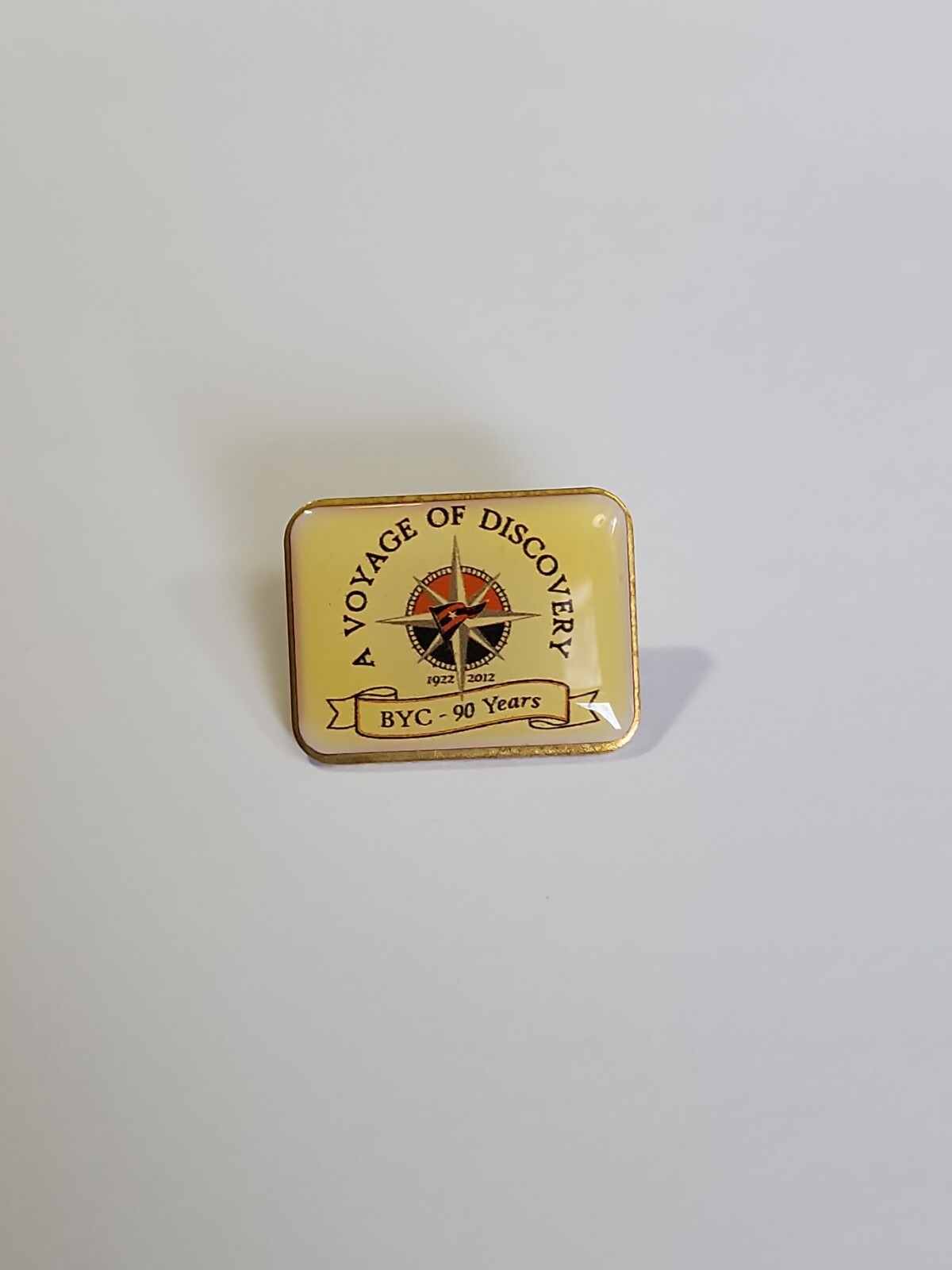 BYC 90 Years A Voyage of Discovery Pin Balboa Yacht Club Del Mar California BYC 90 Years A Voyage of Discovery Pin Balboa Yacht Club Del Mar California