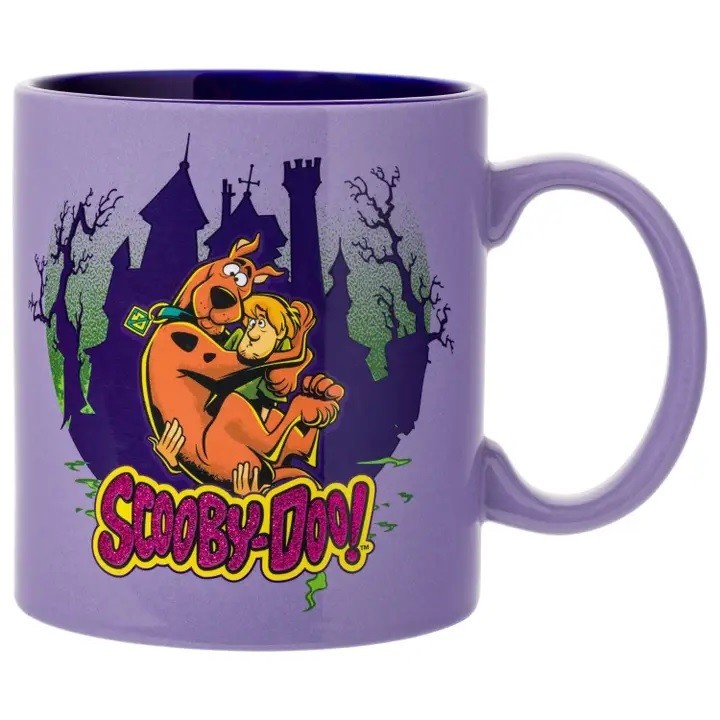 Scooby-Doo Glitter Ceramic Mug Featuring Scooby-Doo and Shaggy, 20 Ounces