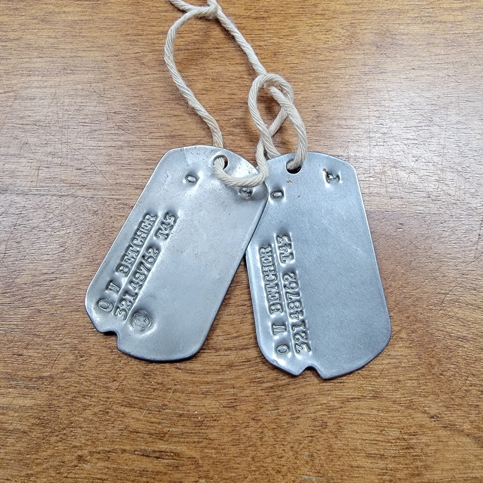 Pair Of WWII Dog Tags T43