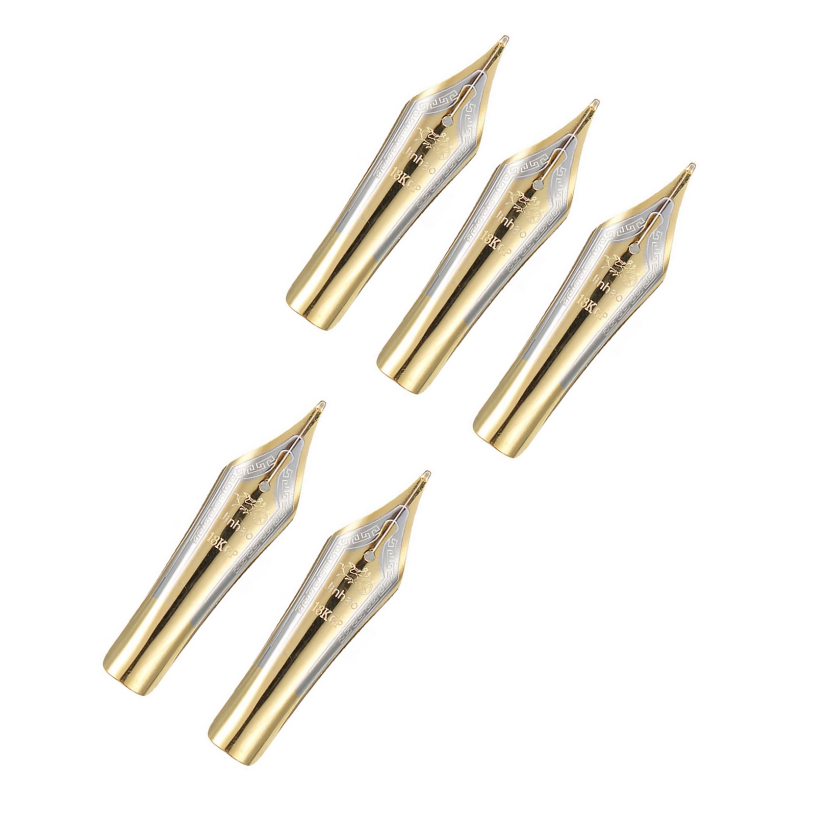 5pcs Fountain Pen Nibs 0.5mm Medium Nib Iridium Writing Pen Tip Gold 5pcs Fountain Pen Nibs 0.5mm Medium Nib Iridium Writing Pen Tip Gold