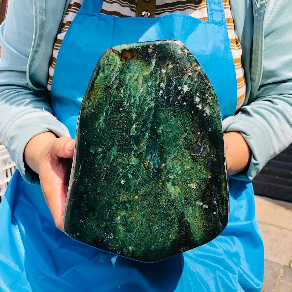 14.87LB Large Natural Water Grass Agate Specimen Quartz Crystal Healing 6482