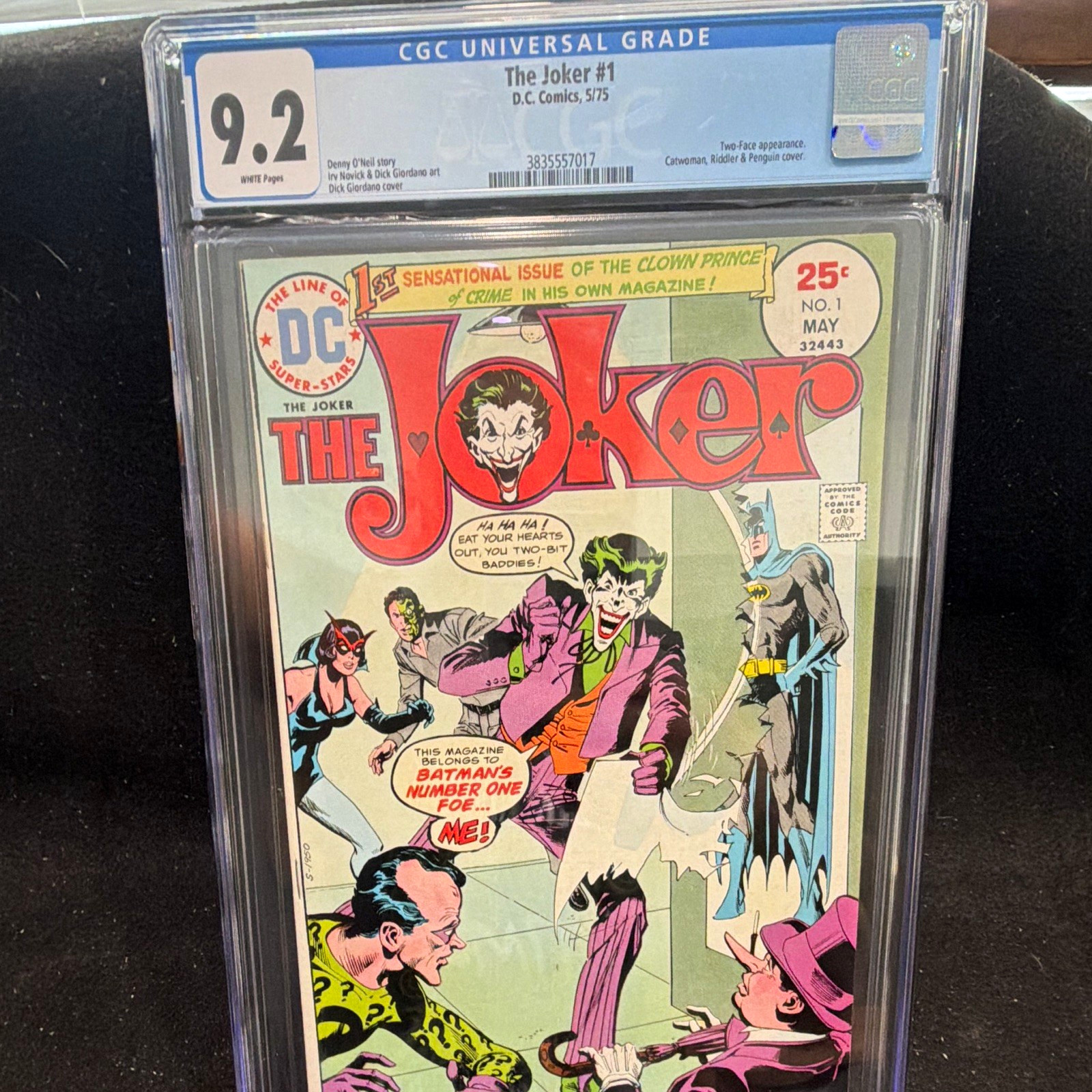 DC Comics The Joker #1 (1975) CGC 9.2 Near Mint- White Pages