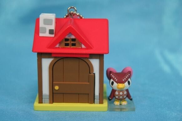 Nintendo Yujin Animal Crossing Forest Mini House Figure Keychain Celeste