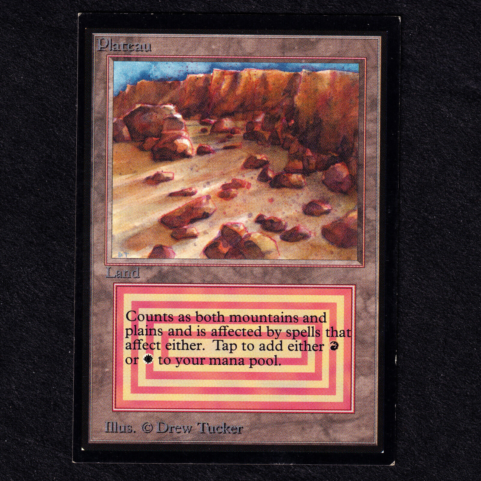 Mtg PLATEAU Reserve List Collectors Edition Dual Land Light Played LP / Good Mtg PLATEAU Reserve List Collectors Edition Dual Land Light Played LP / Good
