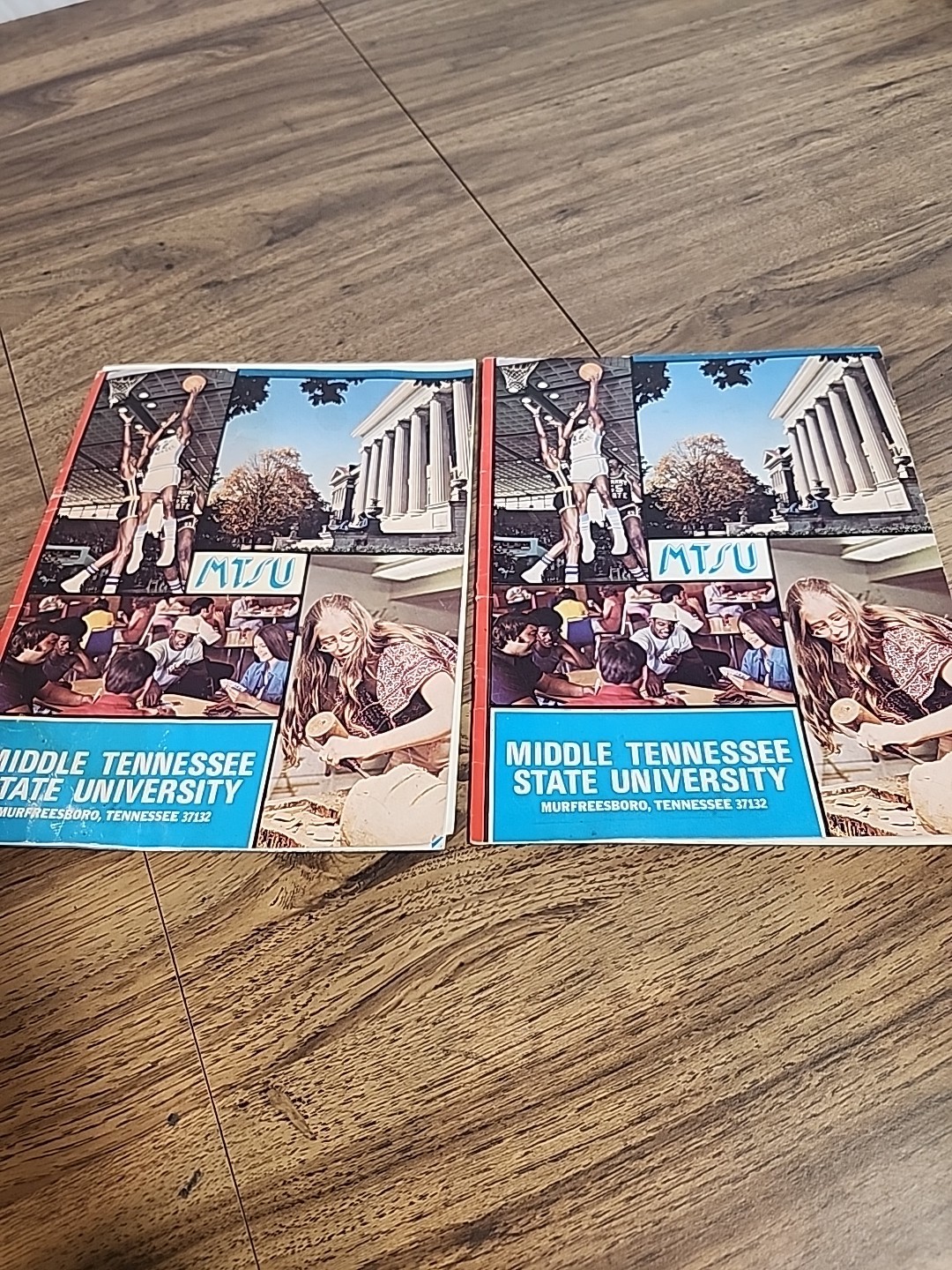 2 Vintage 1970s MTSU Middle Tennessee State University Course Catalogs