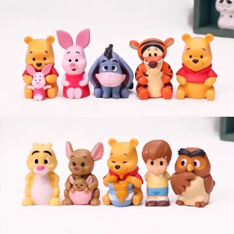 10pcs Winnie The Pooh PVC Action Figures Set Pooh Tigger Eeyore Piglet Toys 10pcs Winnie The Pooh PVC Action Figures Set Pooh Tigger Eeyore Piglet Toys