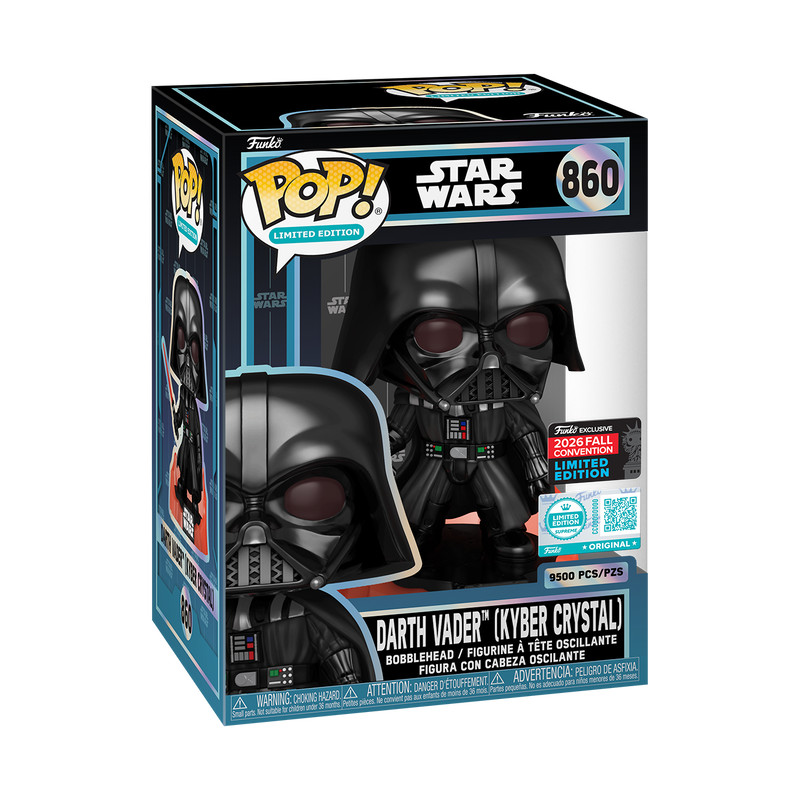 Funko Pop Darth Vader Kyber Crystal NYCC 2026 Shared 9500 Pcs + PROTECTOR Funko Pop Darth Vader Kyber Crystal NYCC 2026 Shared 9500 Pcs + PROTECTOR