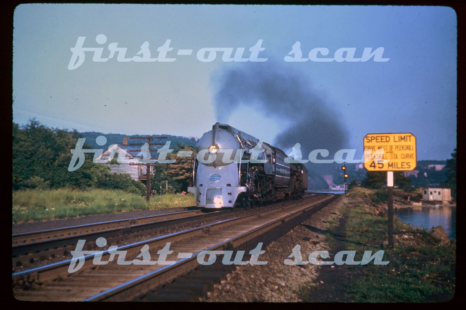 R DUPLICATE SLIDE - New York Central NYC 5449 STEAM Action Peekskill 1946 R DUPLICATE SLIDE - New York Central NYC 5449 STEAM Action Peekskill 1946