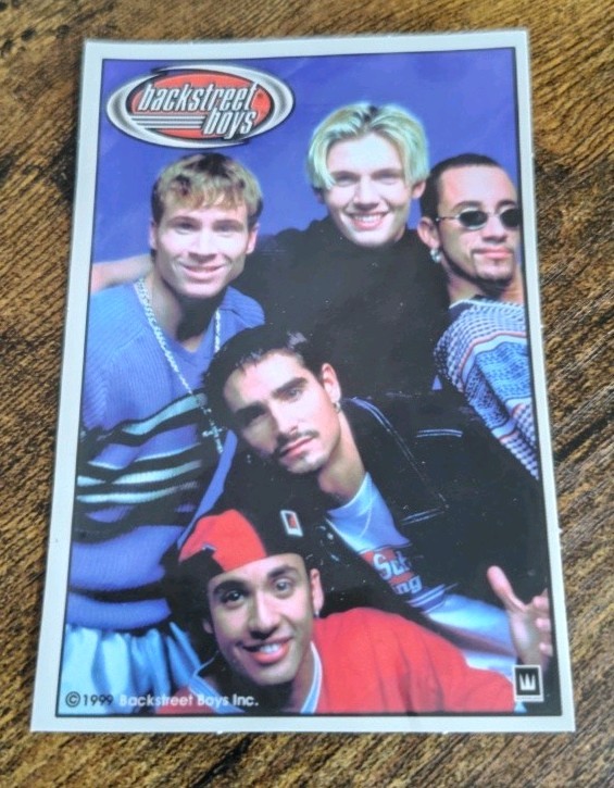 Vintage 1999 Backstreet Boys Vending Machine Stickers Boy Band 90's Vintage 1999 Backstreet Boys Vending Machine Stickers Boy Band 90's