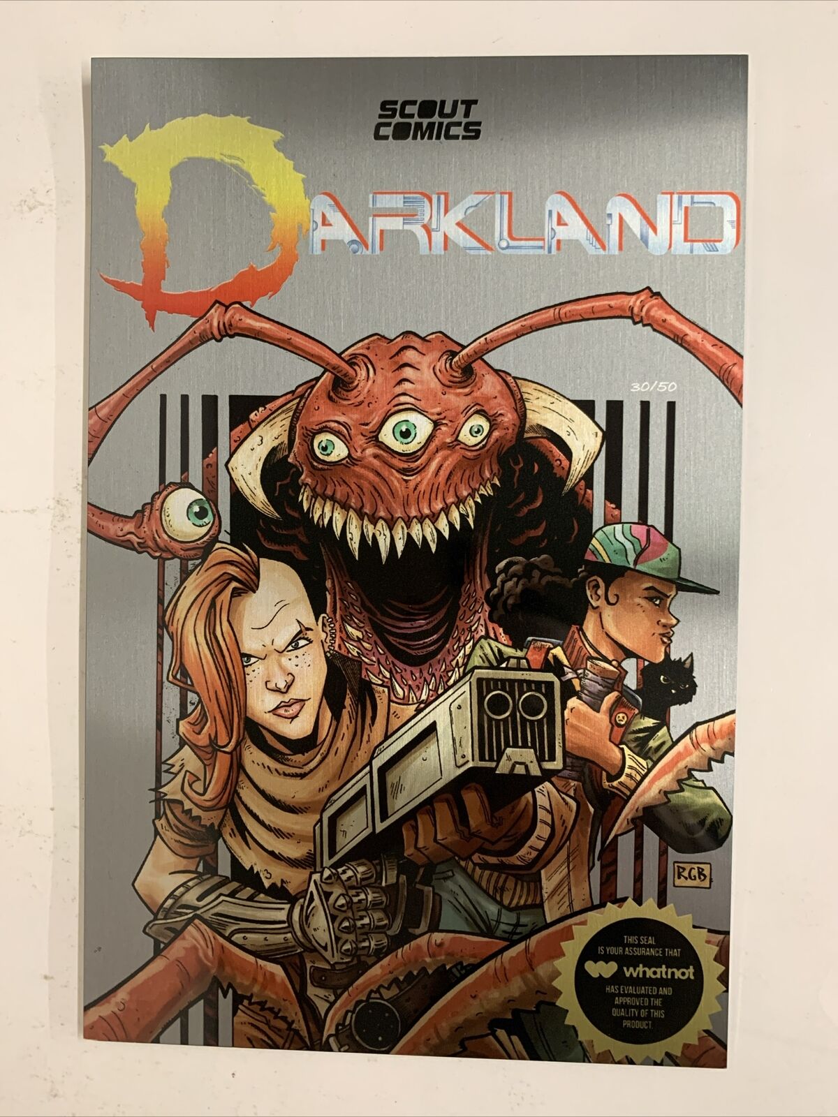 Darkland #1 CONTRA Video Game Homage Variant Comic Exclusive METAL COVER