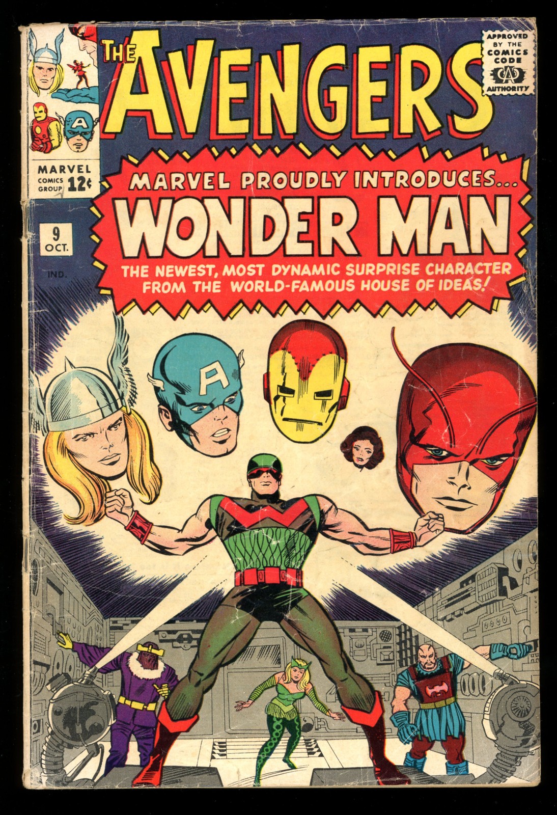 The Avengers #9 (Marvel, 1964) VG+ 4.5 - KEY ISSUE The Avengers #9 (Marvel, 1964) VG+ 4.5 - KEY ISSUE