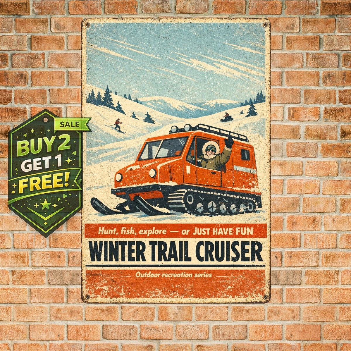 Polaris SNO-Traveler Snowmobiles Vintage Art Metal Tin Sign 8x12 Polaris SNO-Traveler Snowmobiles Vintage Art Metal Tin Sign 8x12