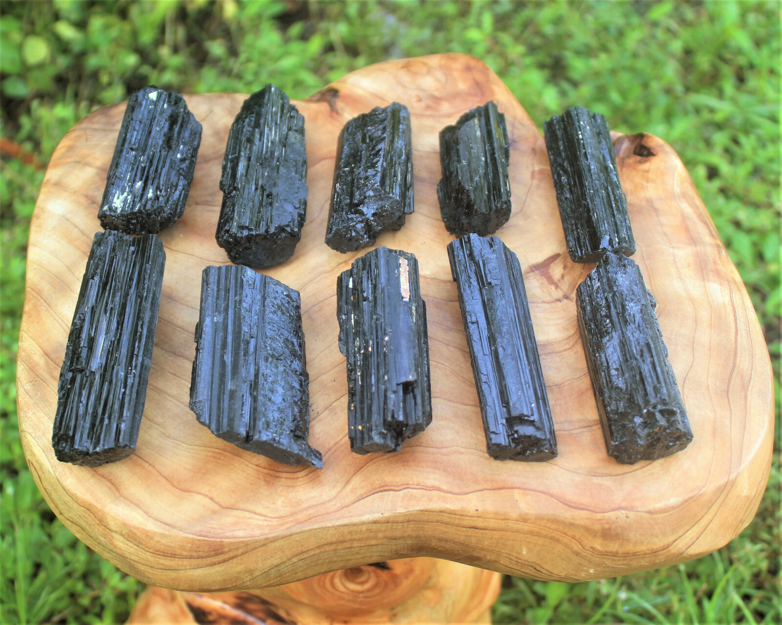 LARGE Natural Black Tourmaline Logs 3 - 4 oz ('A' Grade Raw, Rough) LARGE Natural Black Tourmaline Logs 3 - 4 oz ('A' Grade Raw, Rough)